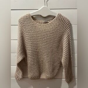 🤎NWOT Chunky Knit Beige Sweater - Active USA (S)